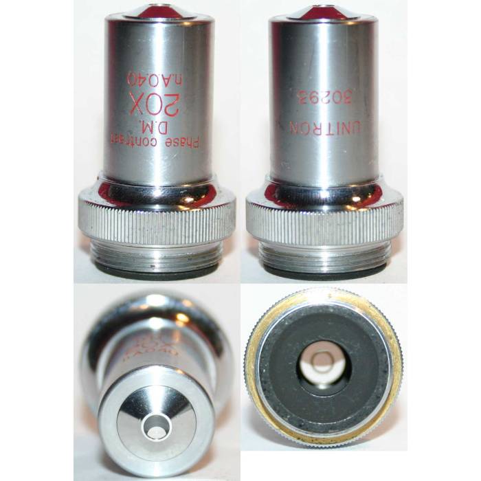 Unitron Microscope Objective - 20x0.40, Phase Contrast