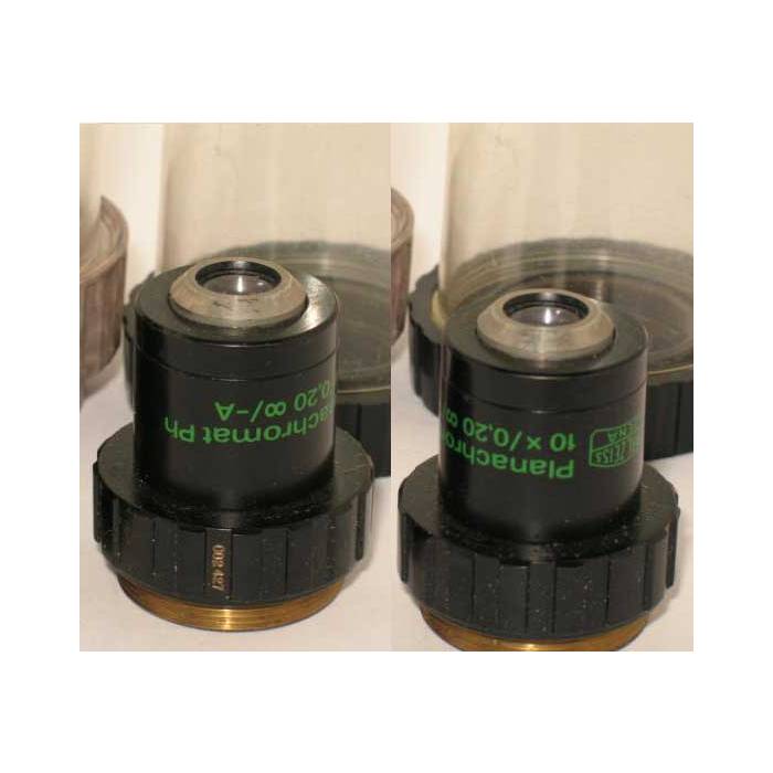 Zeiss microscope objective - Planachromat 10x0.20