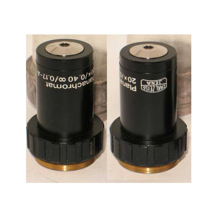 Zeiss microscope objective - Planachromat 20x0.40