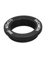M25x0.75 male to RMS female thread microscope adapter, 3mm, black
