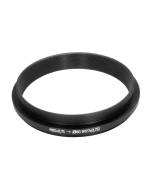 M85x0.75 male to M77x0.75 female thread adapter with 80mm outer diameter