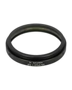 70.5mm clamp to M75x0.75 male thread adapter for ISCO Ultra-Star 75mm lens, model