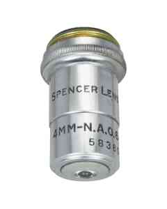 Spencer Microscope Objective - 4mm 44x0.66