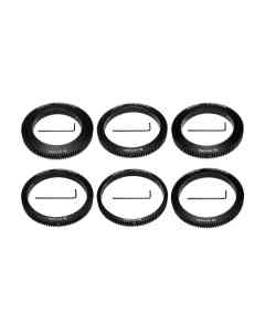 Set of 6 gears (pitch 32, mod 0.8) for Canon FD lenses (14,24,35,55,85,135mm)