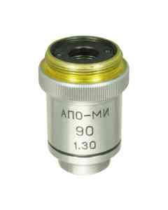 LOMO Microscope Objective - APO 90x1.30, Oil, Spring