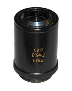 LOMO Microscope Objective - Epiobjective F=6.3mm, n.a.0.60 PLAN