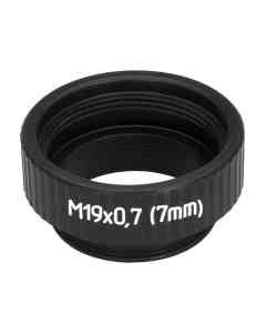 7mm extender for M19x0.75 microscope objectives (Mikroval), black