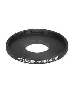 M22.5x0.5 male to M46x0.75 female thread adapter for Minitar-1 2.8/32mm Art lens