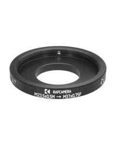 M23.5 male to M37x0.75 female thread adapter for Moondog Labs 1.33x anamorphic attachment