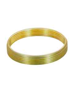 M28x0.75 male to M26x0.75 (0.7) female thread adapter, flangeless, bronze