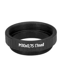 7mm extender for M30x0.75 microscope objectives, black