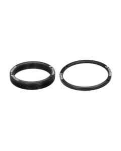 M32.5x0.5 female to M39x0.75 male thread adapter with retaining ring