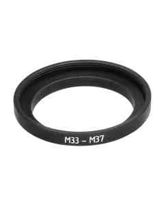 M33x0.5 male to M37x0.75 female filter step-up ring for Kiev-16U lenses