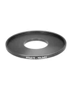 M34.5x0.5 male to M72x0.75 female filter step-up ring for El-Nikkors