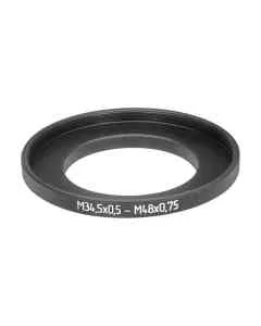 M34.5x0.5 male to M48x0.75 (2″ astro filter) female thread adapter (step-up ring)