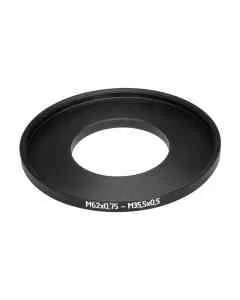 M35.5x0.5 male to M62x0.75 female thread adapter (filter step-up ring)