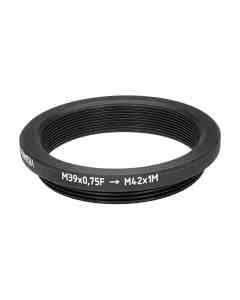 M39x0.75 female to M42x1 male thread adapter for Dokumar 8/38mm lens