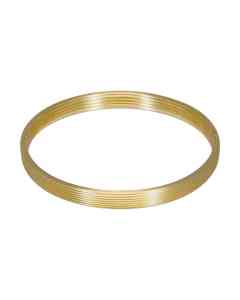 M40.5x0.5 male to M38x0.75 female thread adapter (step-down ring), flat, bronze