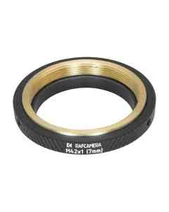 M42x1 macro ring with adjustable bronze insert