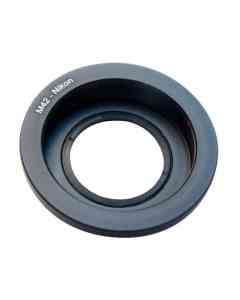 M42x1 lens to Nikon F camera mount adapter, with glass