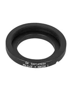 M42x1 female thread to Nikon 1 camera mount adapter for helicoids