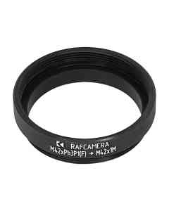M42xPh3P1 female to M42x1 male thread adapter for Leica Z16 objectives