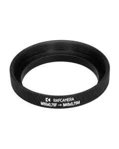 M50x0.75 female to M45x0.75 male thread adapter (PZO MST 130 lens to LOMO MBS)