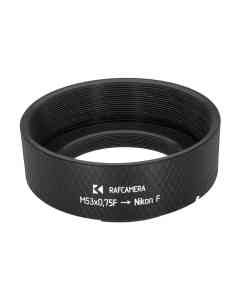 M53x0.75 female thread to Nikon F camera mount adapter for Repro-NIKKOR 1/85mm