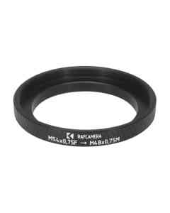 M54x0.75 female to M48x0.75 male thread adapter (48mm to 54mm step-up ring)