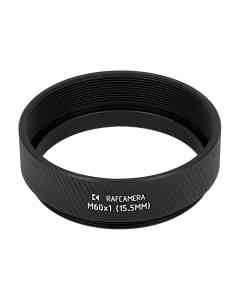 M60x1 thread extender for Wild objectives on Leica M60 microscope