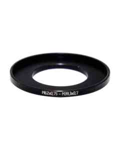 M39.3x0.7 male to M62x0.75 female thread adapter (39.3mm to 62mm step-up ring)