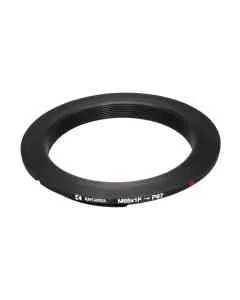 M65x1 female thread to Pentax 67 camera mount adapter, 3mm flange