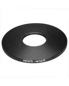 M67x0.75 male to M27x0.75 female thread adapter (67mm to 27mm step-down ring)