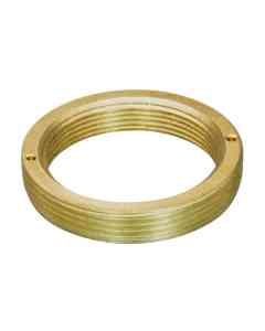 RMS female to C-mount male thread adapter, flangeless, bronze