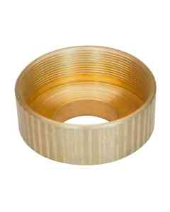 RMS male to M32x0.75 female thread adapter, 12mm height, bronze