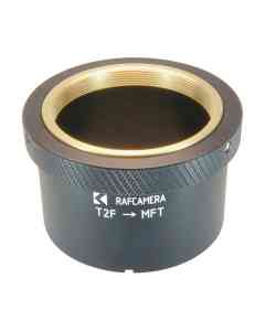 T2 female thread to MFT (micro 4/3) camera mount adapter with bronze insert