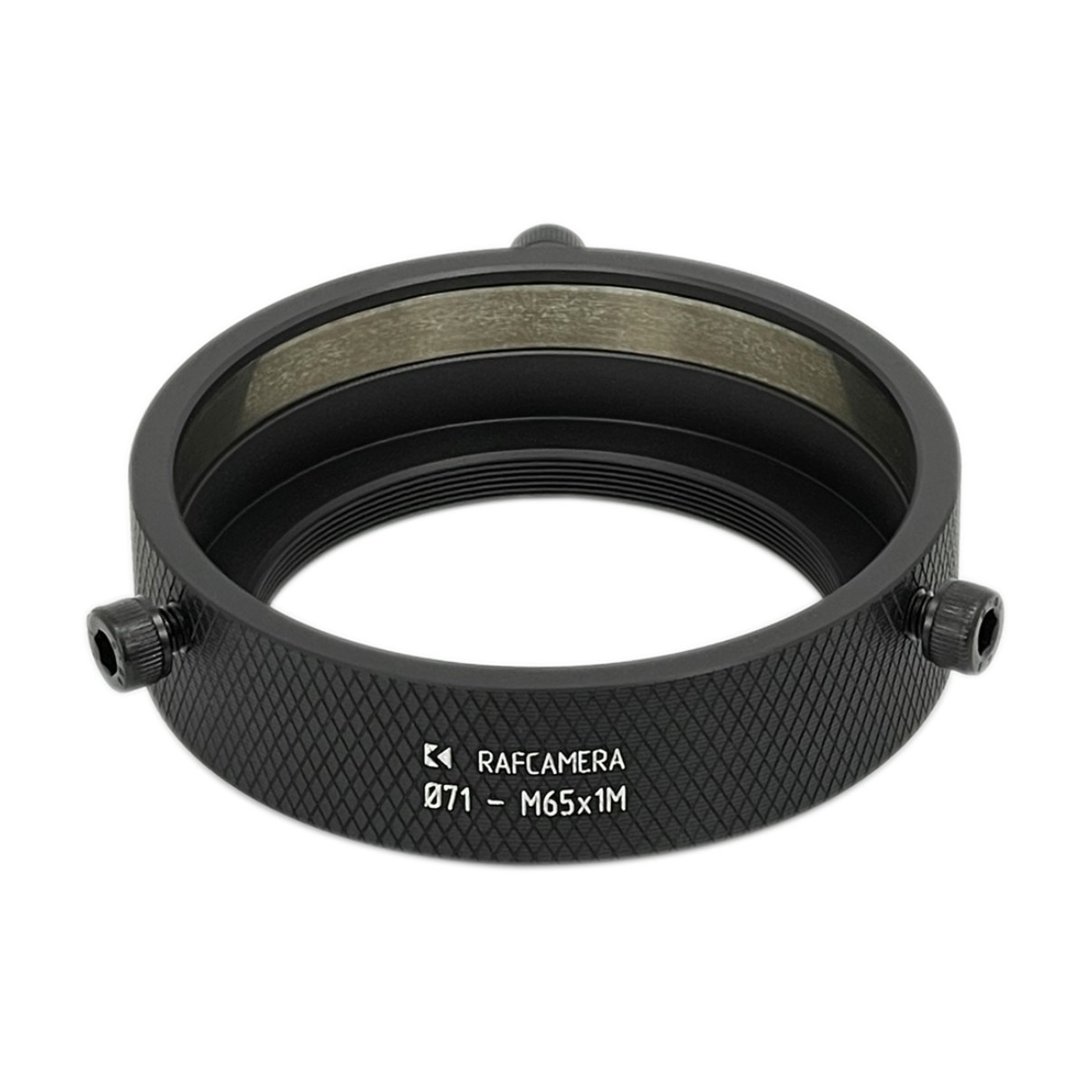 71mm clamp to M65x1 male thread adapter (for Schneider Cinelux