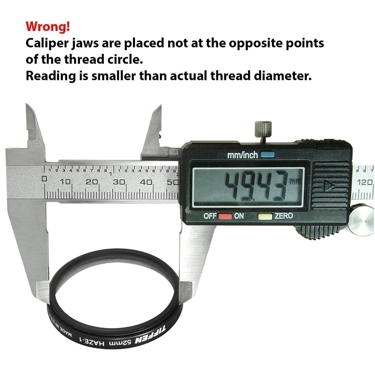 Wrong measurement